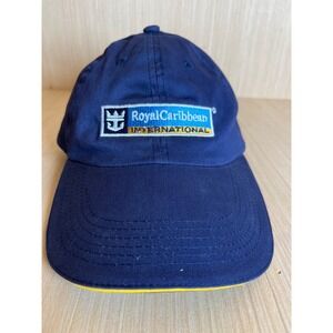 Vintage Royal Caribbean International Navy Blue Cotton Baseball Cap Adjustable